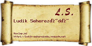 Ludik Seherezádé névjegykártya